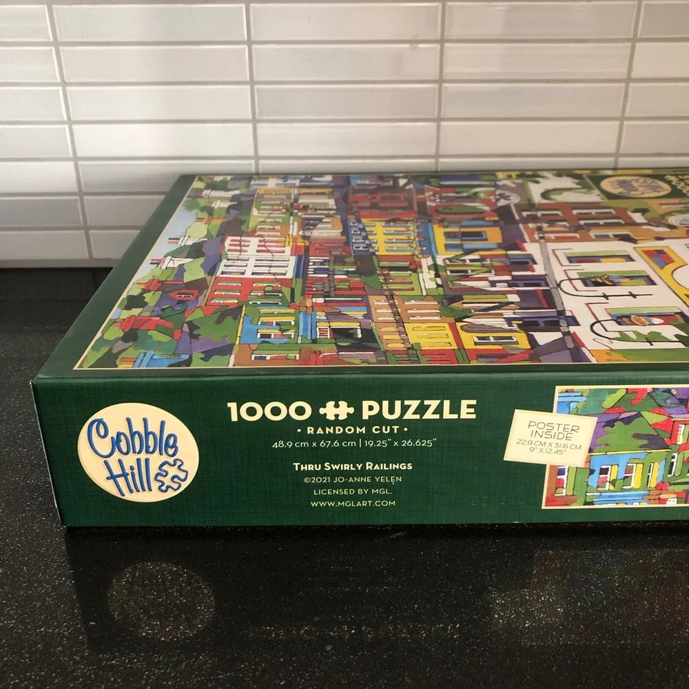 Cobble Hill Thru Swirly Railings 1000 piece puzzle - Picture 4 of 13